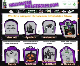 Halloweeninflatables.com(Halloween Inflatables) Screenshot