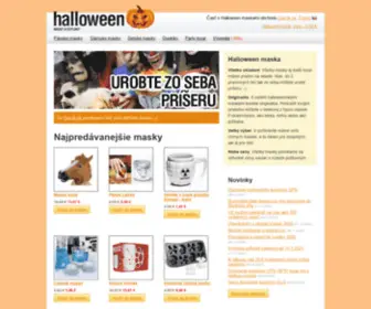 Halloweenmaska.sk(Halloween maska) Screenshot