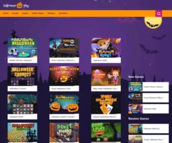 Halloweenplay.com(Home of the Best Halloween Games) Screenshot