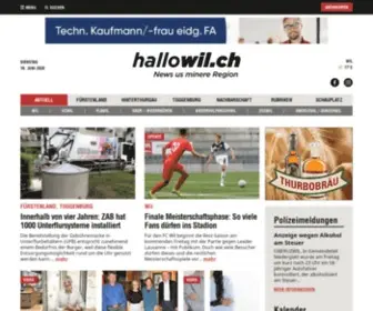 Hallowil.ch(Lokales Online Newsportal) Screenshot