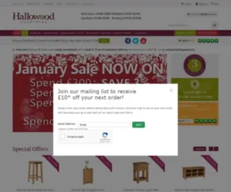 Hallowood.co.uk(Hallowood Furniture) Screenshot