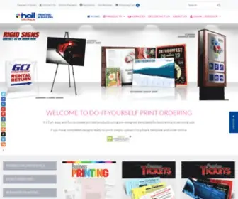 Hallprintmail.com(Online Printing) Screenshot