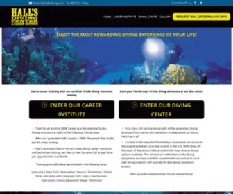 Hallsdiving.com(Hall's Diving) Screenshot