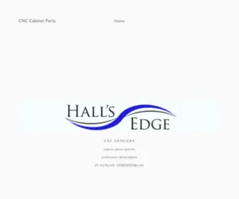 Hallsedge.com(CNC Cabinet Parts) Screenshot