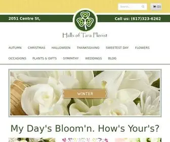 Hallsoftaraflorist.com(Boston Florist) Screenshot