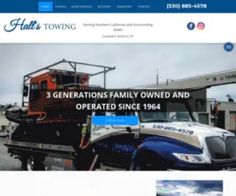 Hallstowingtransport.com(Hall’s Towing) Screenshot