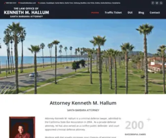 Hallumlaw.com(Kenneth M. Hallum) Screenshot