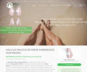 Hallux-Schiene.de(Hallux Valgus Schiene & Bandage) Screenshot