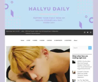 Hallyudaily.com(Hallyu Daily) Screenshot