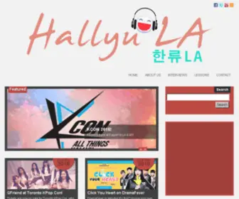 Hallyula.com(Hallyu LA) Screenshot