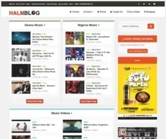 Halmblog.com(Ghana Music & Entertainment News Website) Screenshot