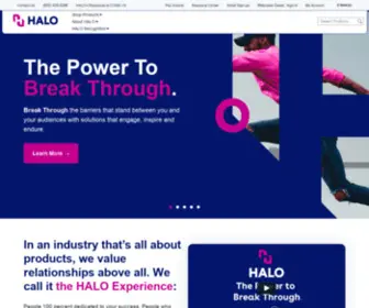 Halo.com(Promotional Products) Screenshot