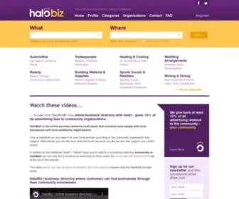 Halobiz.co.nz(Online business directory making a difference) Screenshot