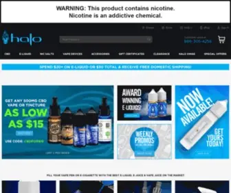 Halocig.com(Premium Vape Shop) Screenshot