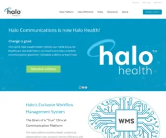 Halocommunications.com(HIPAA Compliant Healthcare Communication Platform) Screenshot
