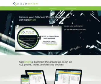 Halogrouponline.com(HaloDASH Cloud CRM and Project Management) Screenshot