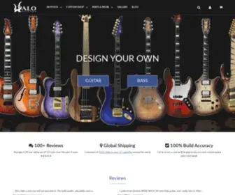 Haloguitars.com(Halo Custom Guitars) Screenshot