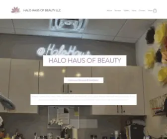 Halohausofbeauty.com(Halo Haus of Beauty) Screenshot