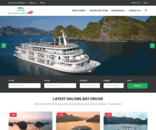 Halongbaycruisedeals.com(Halong Bay Cruise) Screenshot