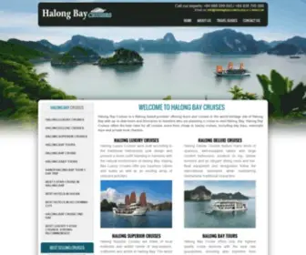 Halongbaycruises.org(Halong bay cruises) Screenshot