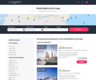 Halongtophotels.com(Ha Long hotels & apartments) Screenshot