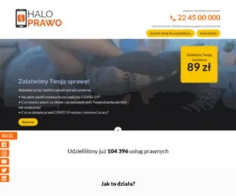 Haloprawo.pl(Telefoniczna Porada i Pomoc Prawna dla Biznesu i Prywatnie) Screenshot