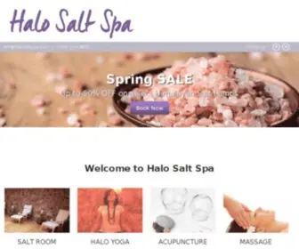 Halosaltspa.com(Himalayan Salt Spa in Charlottesville) Screenshot