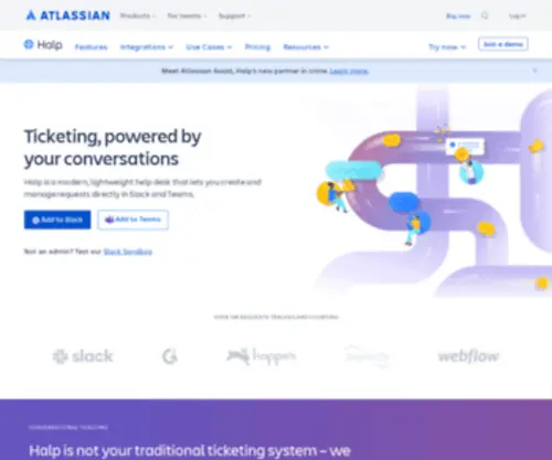 Halp.ai(Halp Conversational Ticketing for Slack and Microsoft Teams) Screenshot