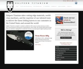 Halperntitanium.com(Halpern Titanium) Screenshot