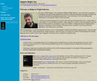 Halpernwightsoftware.com(Halpern-Wight Software, Inc) Screenshot