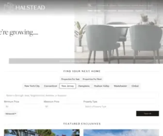 Halstead.com(Tri-state real estate company specializing in providing real solutions real estate needs in Manhattan, Brooklyn, Riverdale, Hamptons, Fairfield County Connecticut, Metro New Jersey and destinations around the world) Screenshot