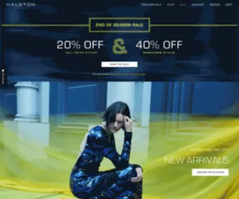 Halston.com(Shop iconic Halston dresses) Screenshot