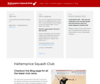 Haltempricesquashclub.com(Streamlit) Screenshot