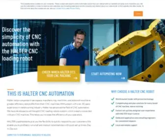 Haltercncautomation.com(CNC Automation and CNC Robots) Screenshot