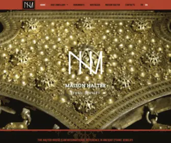 Halterethnic.com(Maison Halter is the international reference for ancient and ethnic jewelry) Screenshot