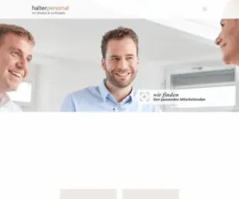 Halterpersonal.ch(Personalberatung Rheintal) Screenshot