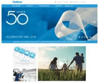 Halton.com(Global Leader in Demand Indoor Air Quality Solutions) Screenshot