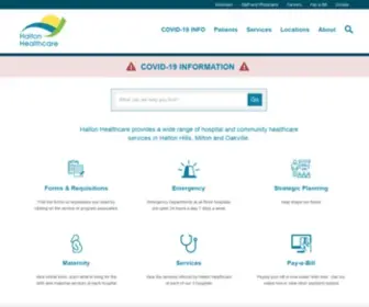 Haltonhealthcare.on.ca(Halton Healthcare) Screenshot