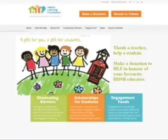 Haltonlearningfoundation.ca(Help HLF Eliminate Financial Barriers to Education) Screenshot