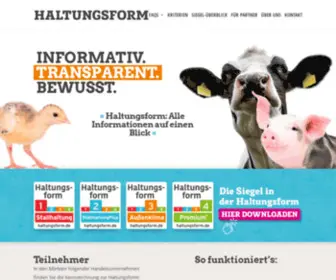 Haltungsform.de(Erhalten Sie alle Informationen zu den vier Haltungsform) Screenshot