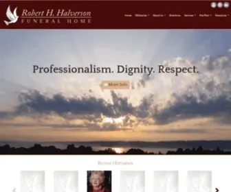 Halversonfuneralhome.com(Halverson Funeral Home) Screenshot