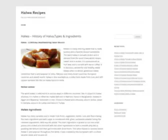 Halwarecipes.info(Halwa Recipes) Screenshot