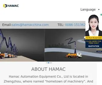 Hamacchina.com(Concrete Batching Plant) Screenshot