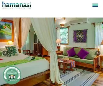 Hamanasi.com(Best of Belize Resorts) Screenshot
