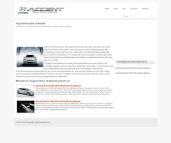 Hamanual.com(Hyundai Accent owners manuals) Screenshot