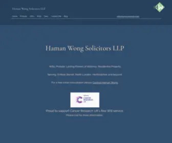 Hamanwongllp.com(Haman Wong Solicitors LLP) Screenshot