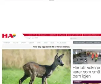 Hamar-Arbeiderblad.no(Hamar Arbeiderblad) Screenshot