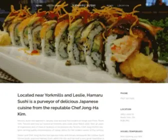 Hamarusushi.com(Hamaru Sushi) Screenshot