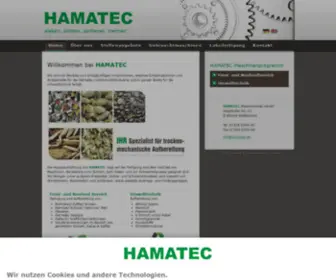 Hamatec.de(Sichter & Aufbereitungsanlagen von HAMATEC) Screenshot