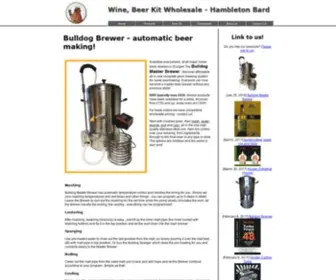 Hambletonbard.com(Bulldog Brewer automatic beer brewing system) Screenshot
